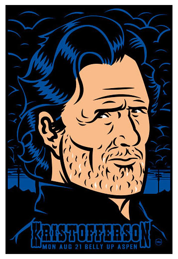 Scrojo Kris Kristofferson Poster