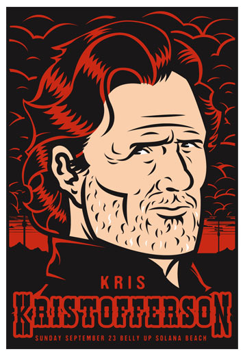 Scrojo Kris Kristofferson Poster