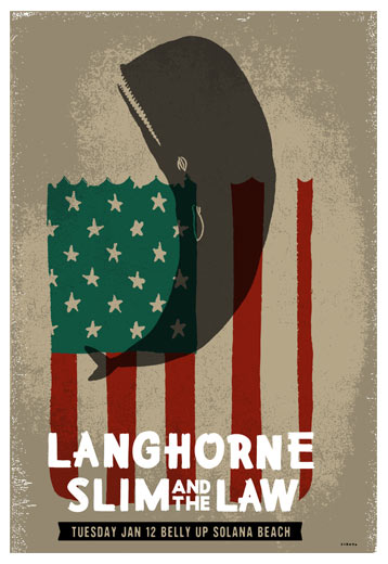 Scrojo Langhorne Slim and the Law Poster