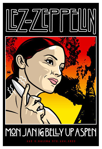 Scrojo Lez Zeppelin (All-Female Led Zeppelin Tribute Band) Poster
