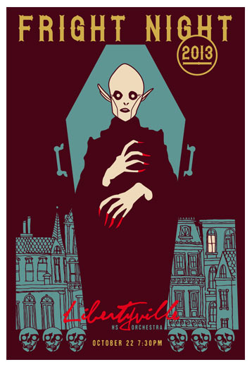 Scrojo Libertyville Fright Night 2013 Poster