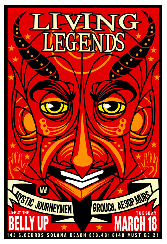 Scrojo Living Legends Poster