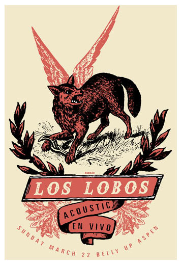 Scrojo Los Lobos Poster