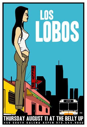 Scrojo Los Lobos Poster