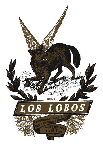 Scrojo Los Lobos Poster