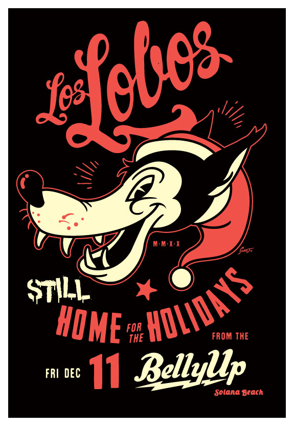Scrojo Los Lobos Holiday Concert Poster