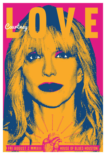 Scrojo Courtney Love Poster