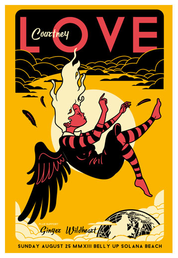 Scrojo Courtney Love Poster