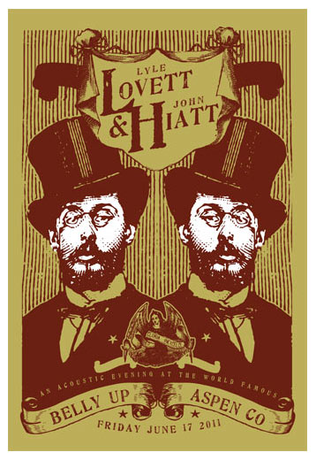 Scrojo Lyle Lovett and John Hiatt Poster