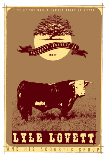 Scrojo Lyle Lovett Poster