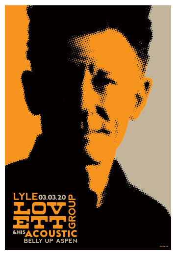 Scrojo Lyle Lovett and His Acoustic Group Poster