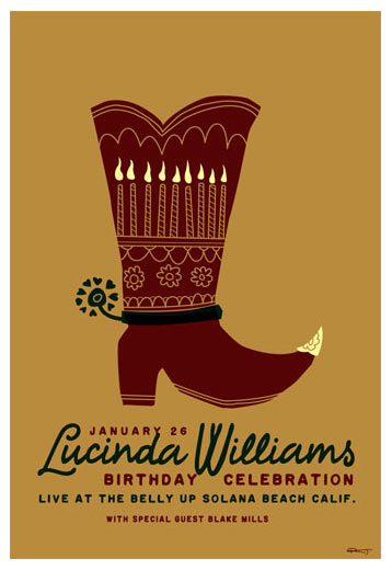 Scrojo Lucinda Williams Poster