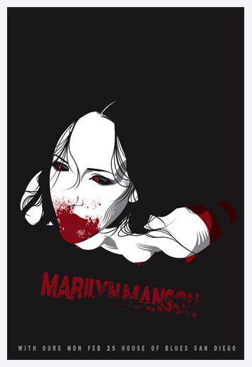 Scrojo Marilyn Manson Poster