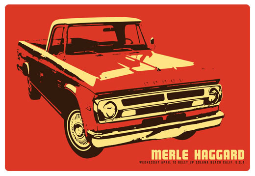 Scrojo Merle Haggard Poster