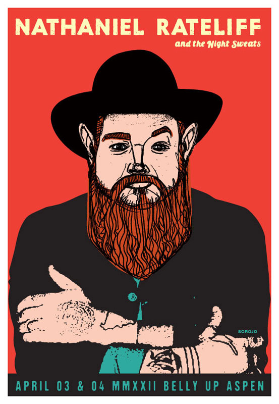 Scrojo Nathaniel Rateliff and the Night Sweats Poster