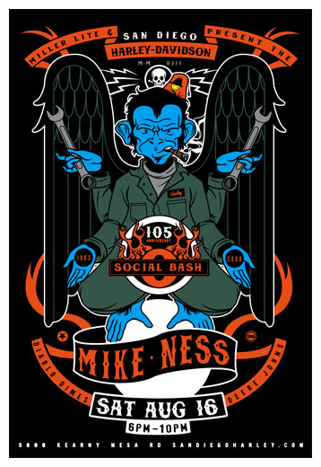 Scrojo Harley-Davidson 105th Anniversary Social Bash featuring Mike Ness (of Social Distortion fame) Poster