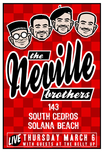 Scrojo Neville Brothers Poster