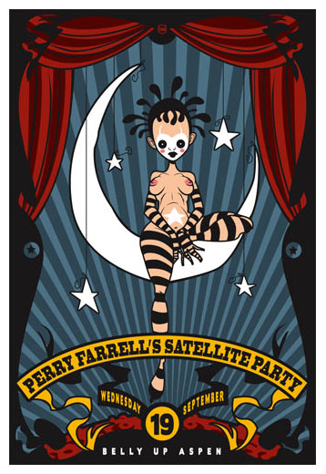 Scrojo Perry Farrell's Satellite Party Poster