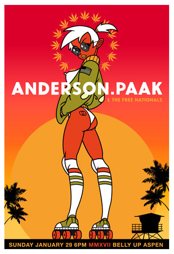 Scrojo Anderson .Paak and the Free Nationals Poster