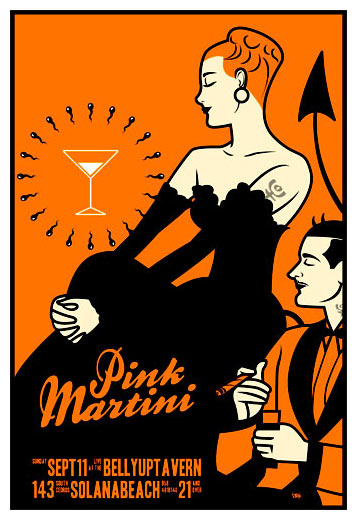 Scrojo Pink Martini Poster