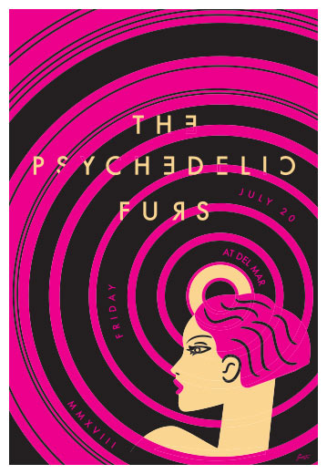 Scrojo The Psychedelic Furs Poster