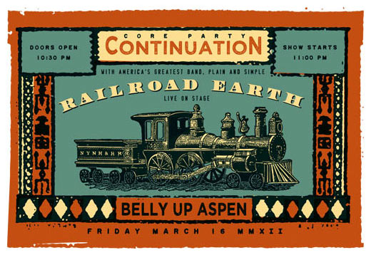 Scrojo Railroad Earth Poster