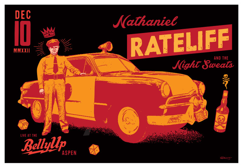 Scrojo Nathaniel Rateliff and the Night Sweats Poster