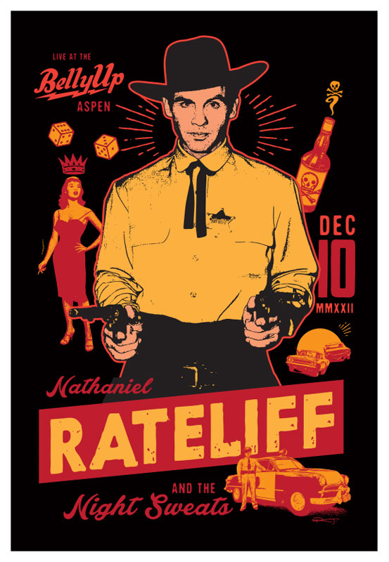 Scrojo Nathaniel Rateliff and the Night Sweats Poster