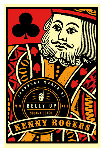 Scrojo Kenny Rogers Poster