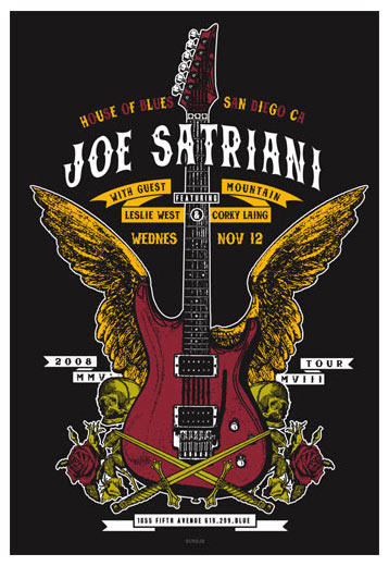 Scrojo Joe Satriani Poster