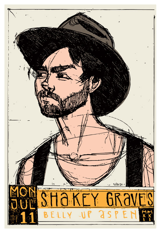 Scrojo Shakey Graves Poster