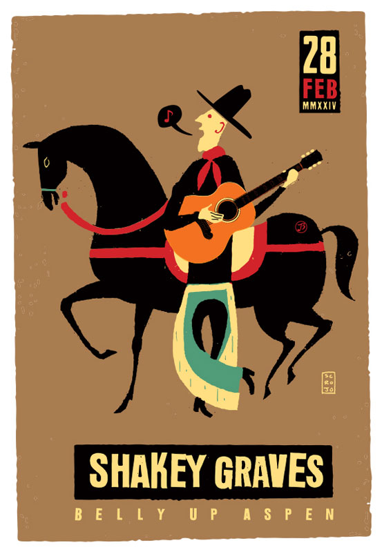 Scrojo Shakey Graves Poster