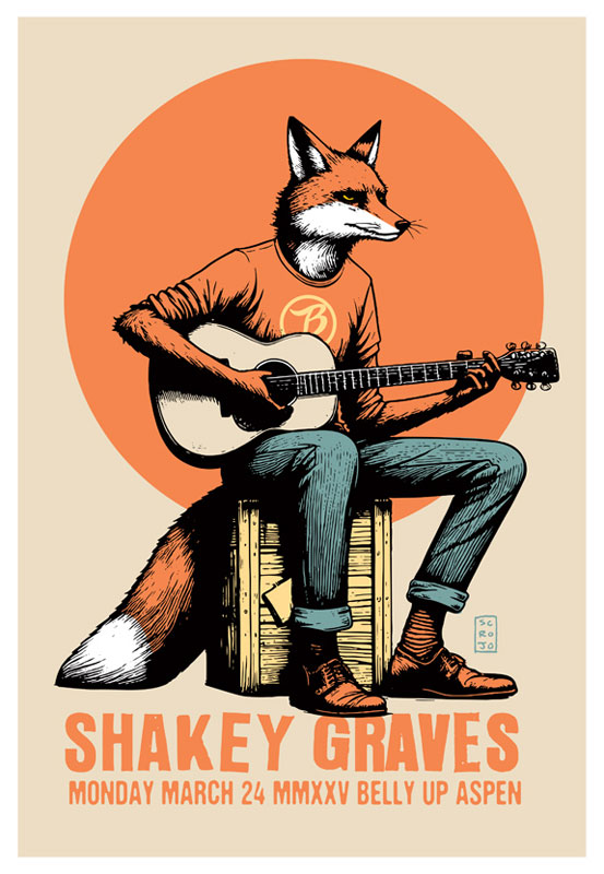 Scrojo Shakey Graves Poster