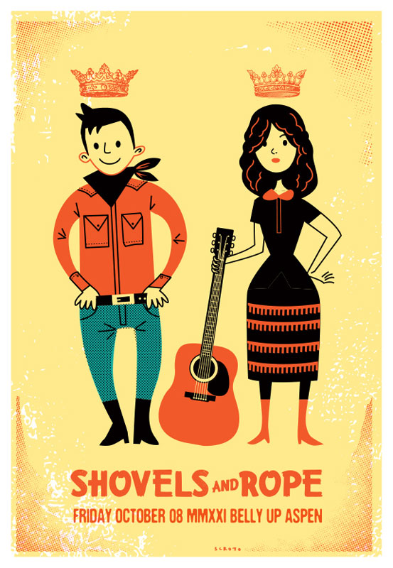 Scrojo Shovels and Rope Poster