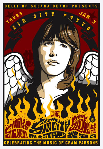 Scrojo Sin City Revue - Gram Parsons Tribute Poster