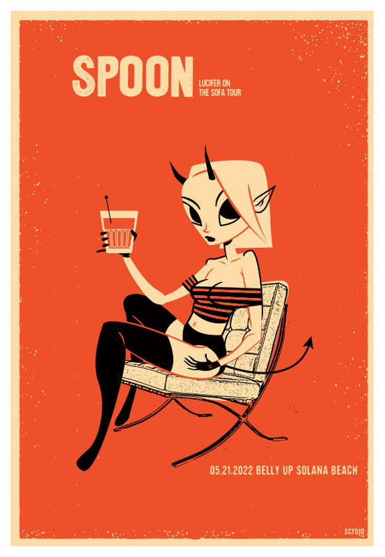 Scrojo Spoon - Lucifer on the Sofa Tour Poster