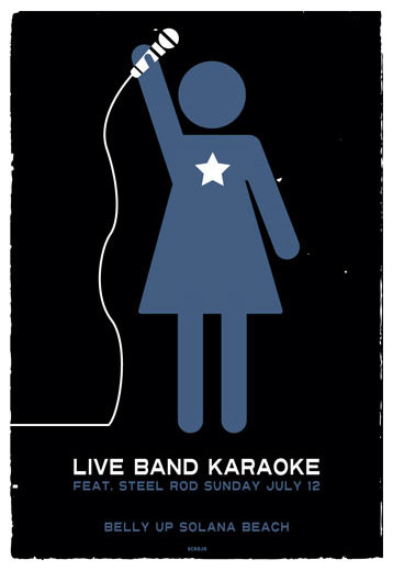 Scrojo Live Band Karaoke Poster