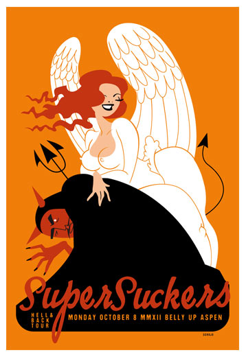 Scrojo Supersuckers - Hell and Back Tour Poster