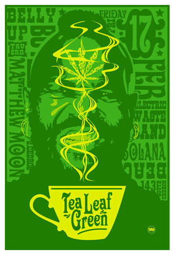 Scrojo Tea Leaf Green Poster