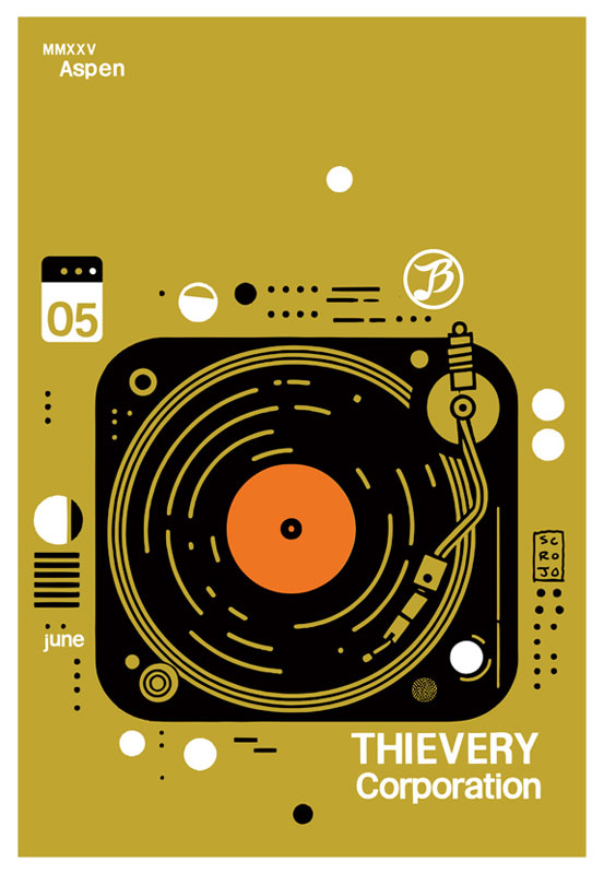 Scrojo Thievery Corporation Poster