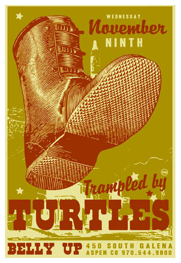Scrojo Trampled By Turtles Poster