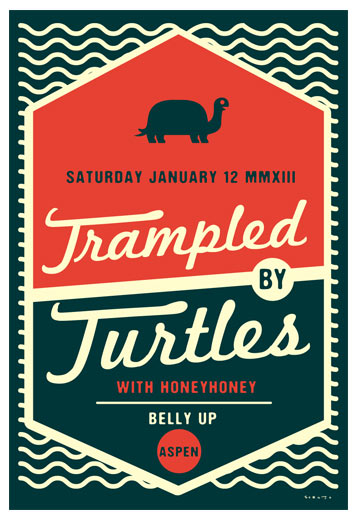 Scrojo Trampled by Turtles Poster
