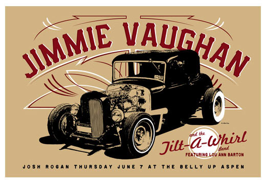 Scrojo Jimmie Vaughan and the Tilt-A-Whirl Band Poster