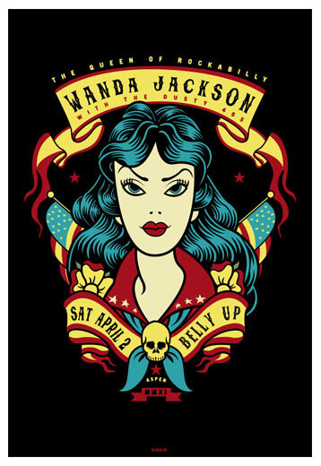 Scrojo Wanda Jackson Poster