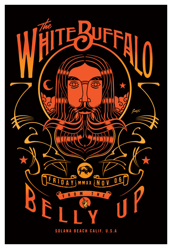 Scrojo The White Buffalo Poster