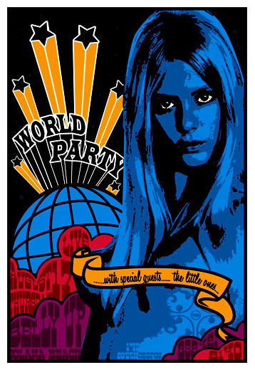 Scrojo World Party Poster