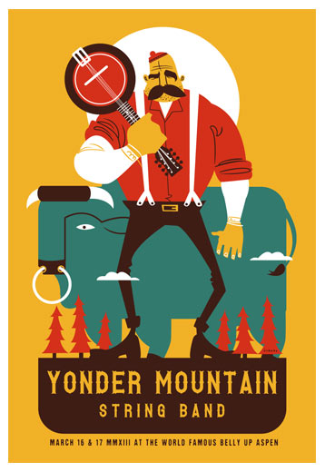 Scrojo Yonder Mountain String Band Poster