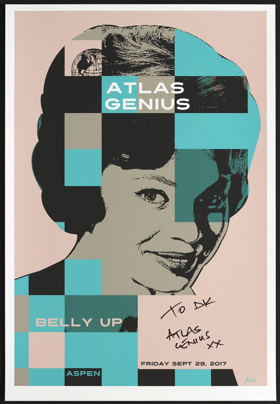 Scrojo Atlas Genius Autographed Poster