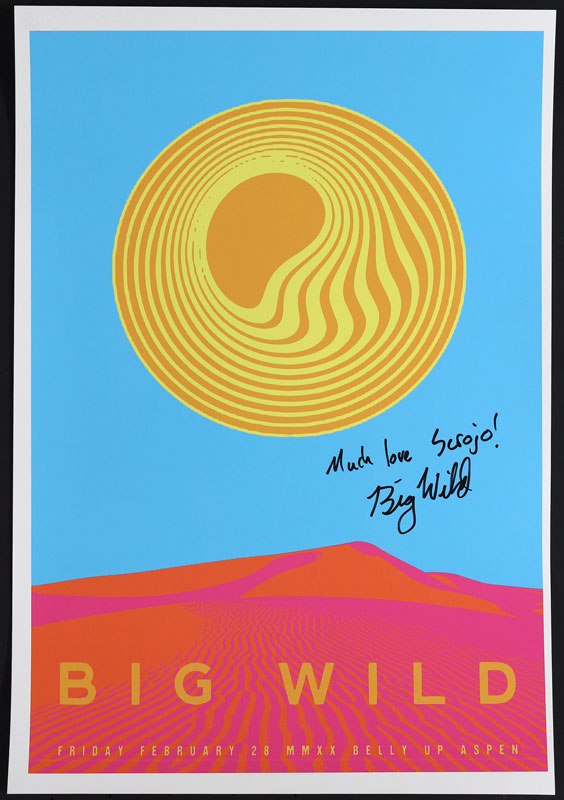 Scrojo Big Wild Autographed Poster
