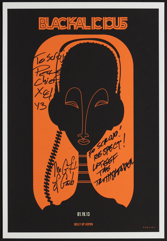 Scrojo Blackalicious Autographed Poster